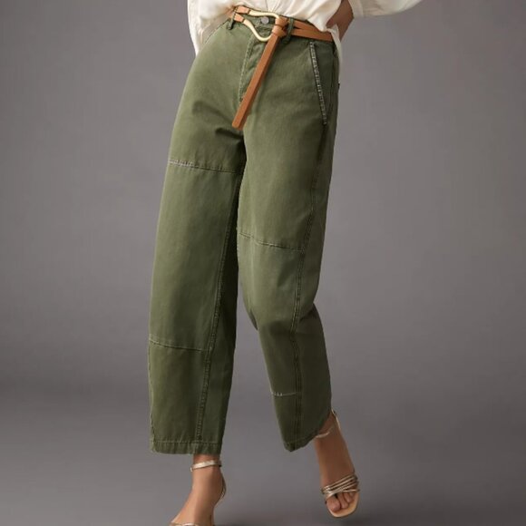 Scotch & Soda The Pip Utility Chino Military Green with flower embroidery 26/32 - Picture 2 of 15